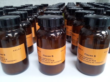 Bottles of Quality Control Materials Bottles of Quality Control Materials